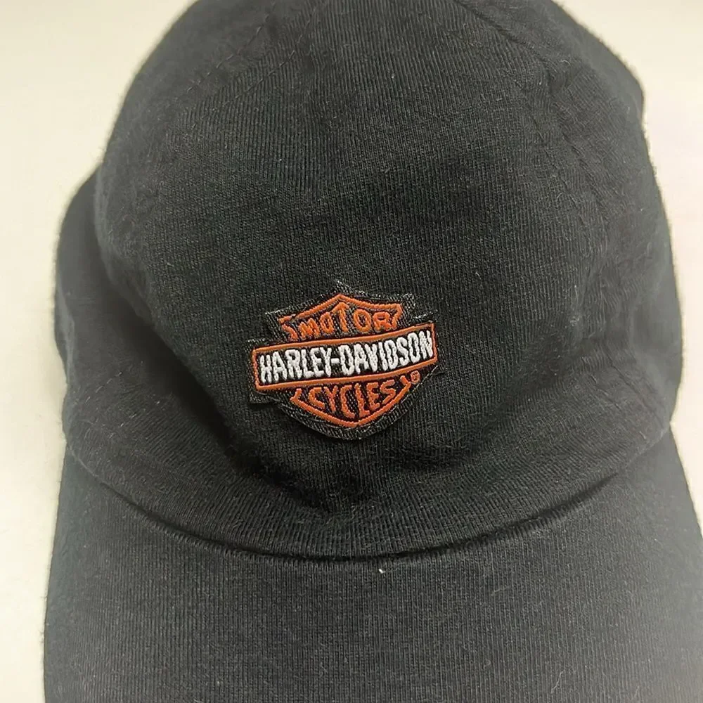 Harley Davidson Motorcycle Biker Head Baseball Cap Black- Infant/Toddler